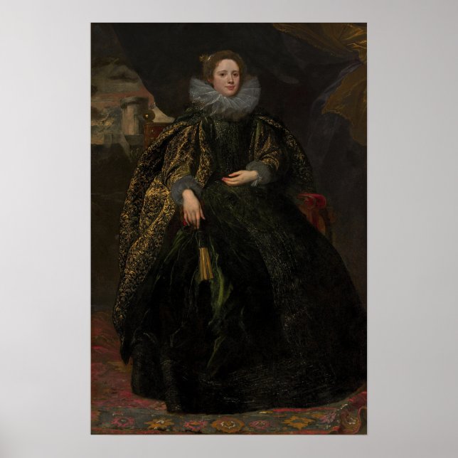 Affiche Van Dyck - Portrait de marquise Balbi (Devant)