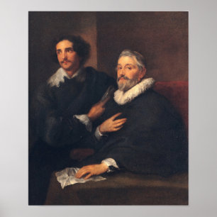 Affiche Van Dyck - Portrait Des Graveurs Pieter De Jo...
