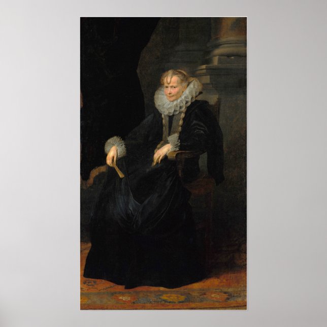 Affiche Van Dyck - Portrait d'une dame génoise (Devant)