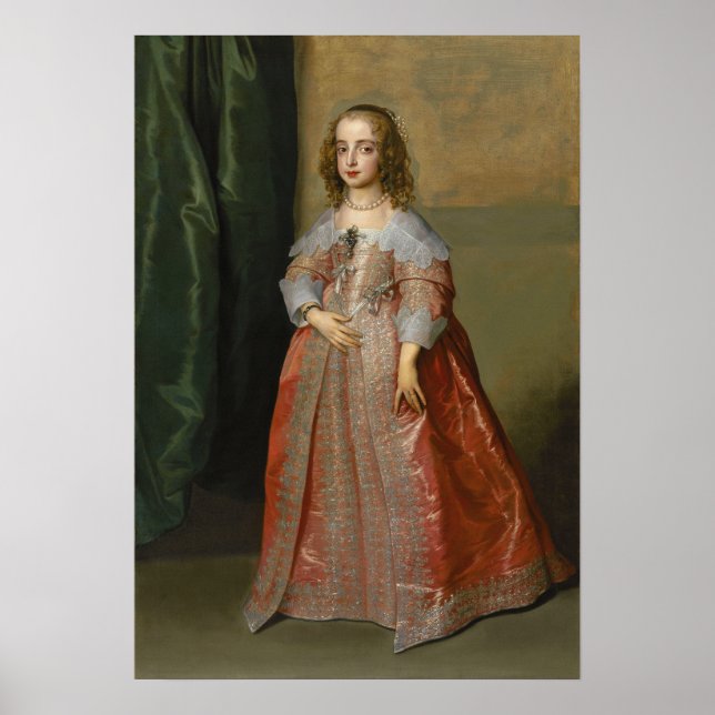 Affiche Van Dyck - Princesse Mary Fille Du Roi Charles... (Devant)