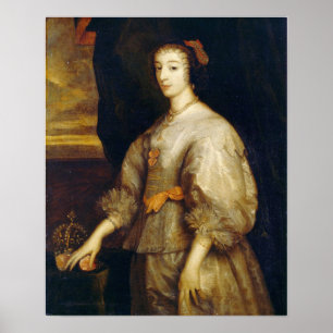 Affiche Van Dyck - Reine Henrietta Maria