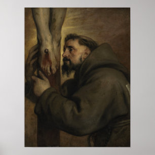 Affiche Van Dyck - Saint François D'Assise Au Pied De...