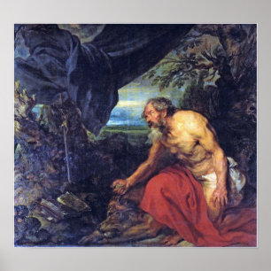 Affiche Van Dyck - Saint Jerome