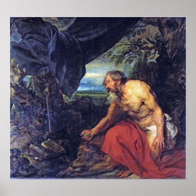 Affiche Van Dyck - Saint Jerome (Devant)