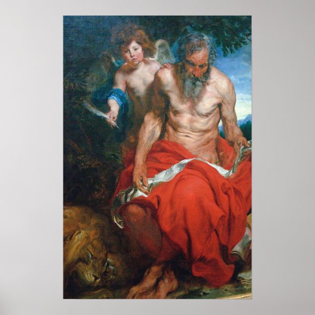 Affiche Van Dyck - Saint Jerome (Devant)