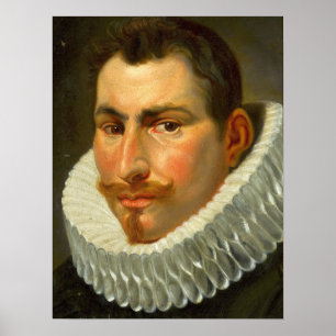 Affiche Van Dyck - Tête d'un homme en fraise