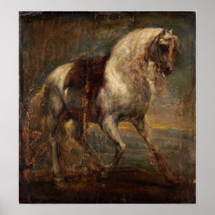 Affiche Van Dyck - Un Cheval Gris