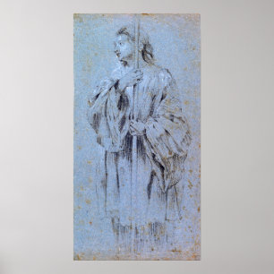 Affiche Van Dyck - Un Jeune Acolyte Portant Un Personnel