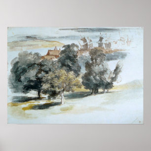 Affiche Van Dyck - Un paysage anglais