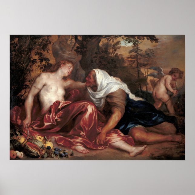 Affiche Van Dyck - Vertumnus Et Pomona (Devant)