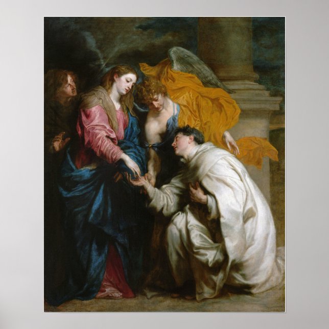 Affiche Van Dyck - Vision Du Bienheureux Hermann Joseph (Devant)