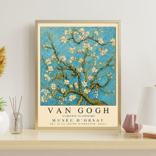 Affiche Van Gogh Amandiers en fleurs Musée Floral Vintag