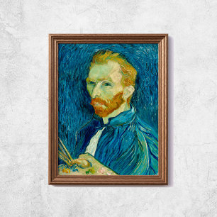 Affiche Van Gogh Autoportrait Fameux Vieux Mur d'Art