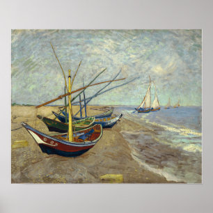 Affiche Van Gogh - Bateaux De Pêche Aux Saintes-Maries
