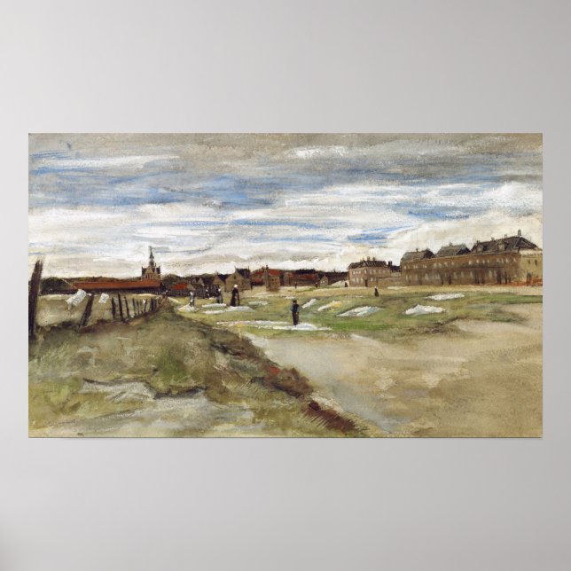 Affiche Van Gogh - Blanchisserie à Scheveningen (Devant)