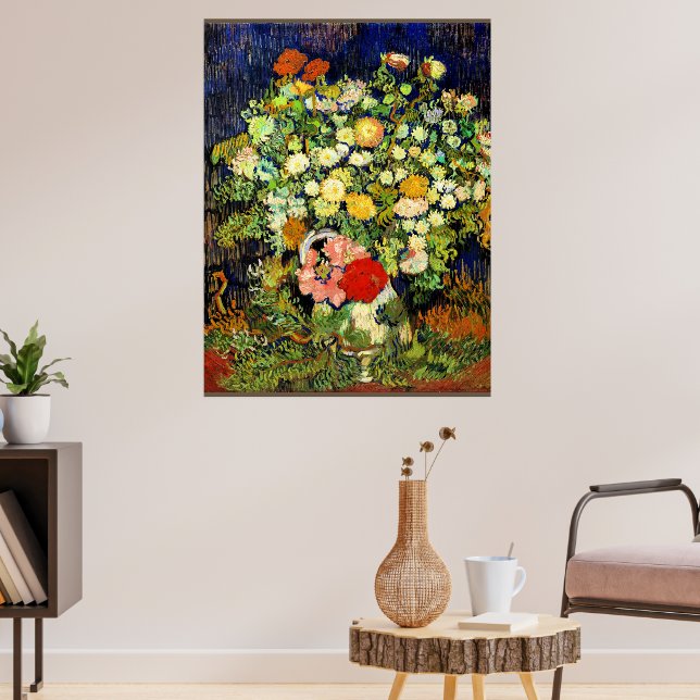 Affiche Van Gogh - Bouquet de fleurs dans un vase (Salon 3)