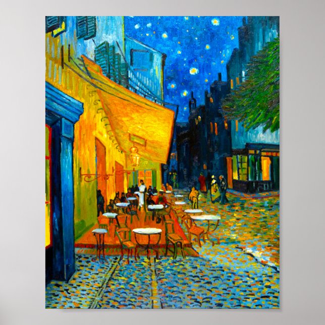 Affiche Van Gogh Café Terrace at Night (Devant)