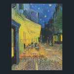 Affiche VAN GOGH- Café terrasse à la nuit 1888<br><div class="desc">VAN GOGH- Café terrasse à la nuit 1888</div>