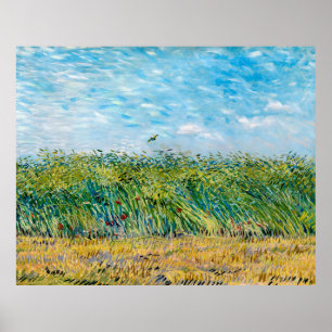 Affiche Van Gogh, Champ de blé avec une lark, 1887