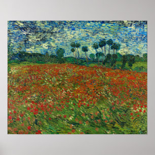 Affiche Van Gogh - Champ de Coquelicots
