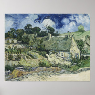 Affiche Van Gogh - Chaumières à Cordeville