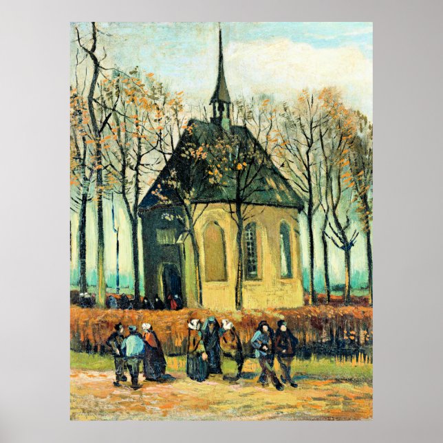 Affiche Van Gogh - Congrégation, Église réformée (Devant)