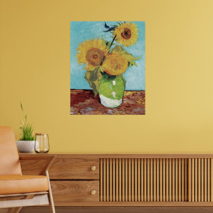 Affiche Van Gogh Deux Tournesols Original Masterpiece d'Ar