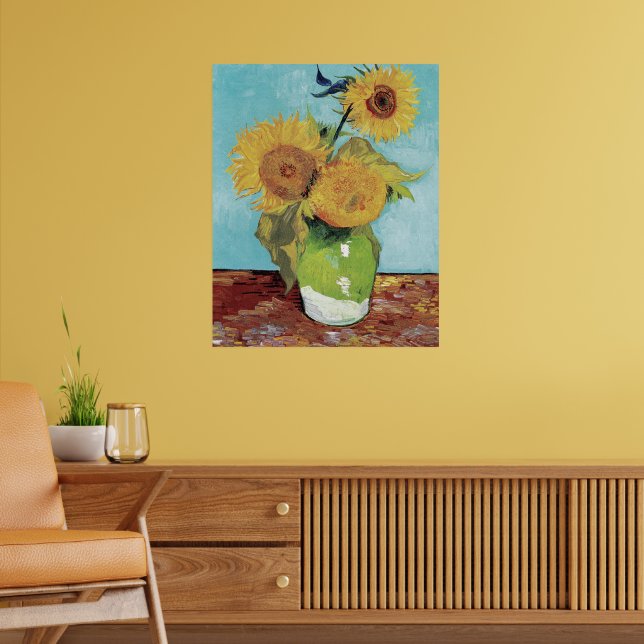 Affiche Van Gogh Deux Tournesols Original Masterpiece d'Ar (Salon 2)