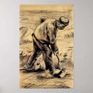 Affiche Van Gogh - Digger, artwork de réalisme