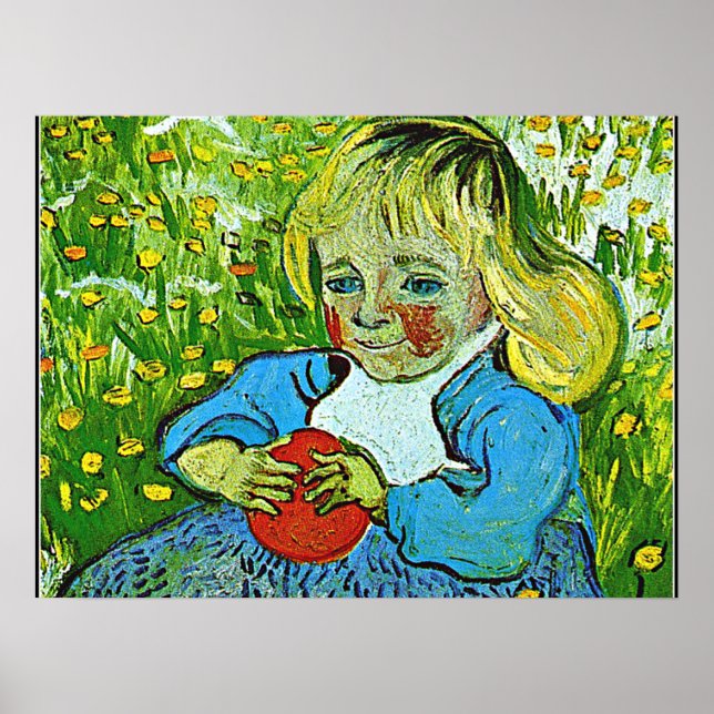 Affiche Van Gogh - Enfant avec une orange (Devant)