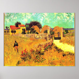 Affiche Van Gogh - Ferme en Provence