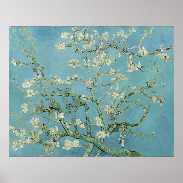 Affiche Van Gogh - Floraison des amandiers (Devant)