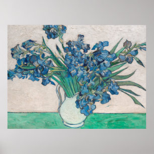 Affiche Van Gogh Iris Vase Peinture Impressionnisme