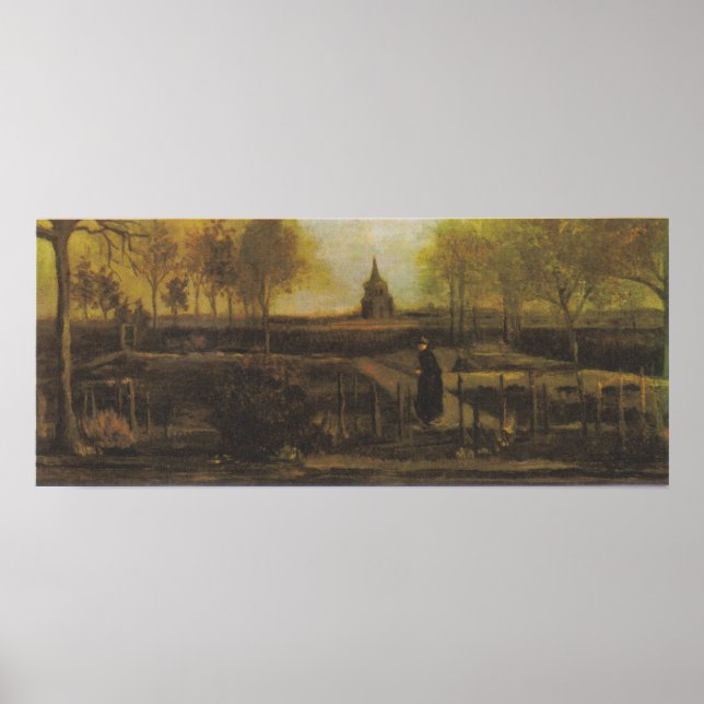 Affiche Van Gogh - Jardin de loisirs à Nuenen (Devant)