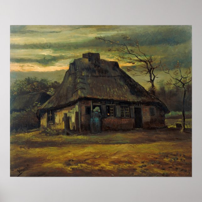 Affiche Van Gogh - La Cabane (Devant)