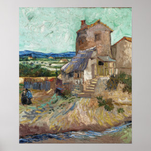 Affiche Van Gogh - La Maison de La Crau (Vieux Moulin)