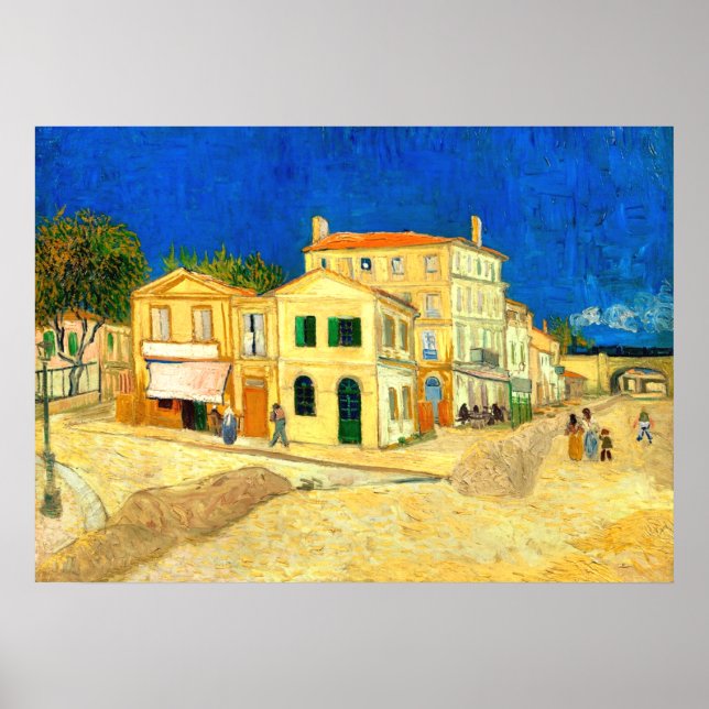Affiche Van Gogh, La Maison Jaune,  (Devant)