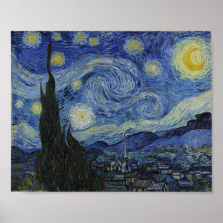 Affiche Van Gogh La Nuit étoilée