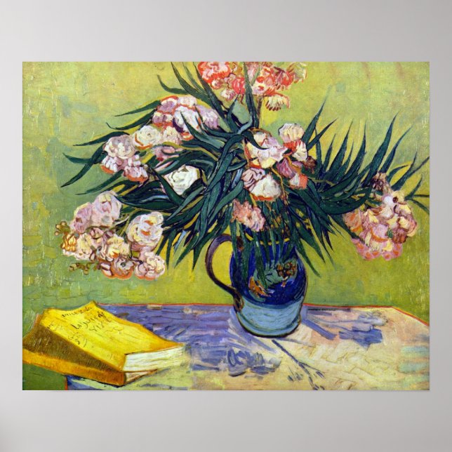 Affiche Van Gogh - La vie morte avec Oleander (Devant)