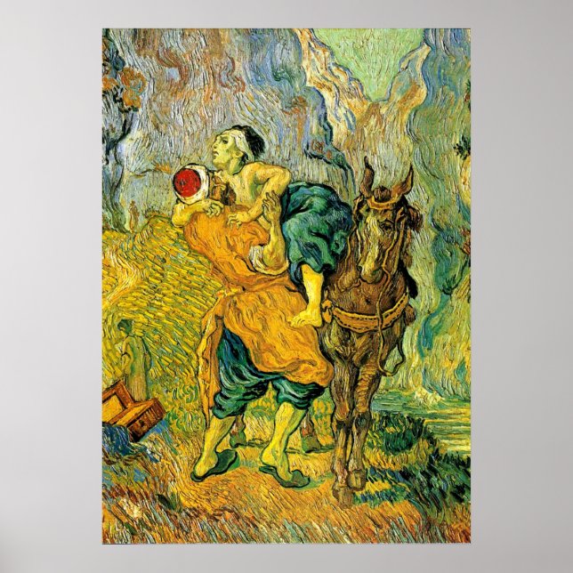 Affiche Van Gogh - Le bon samaritain (Devant)