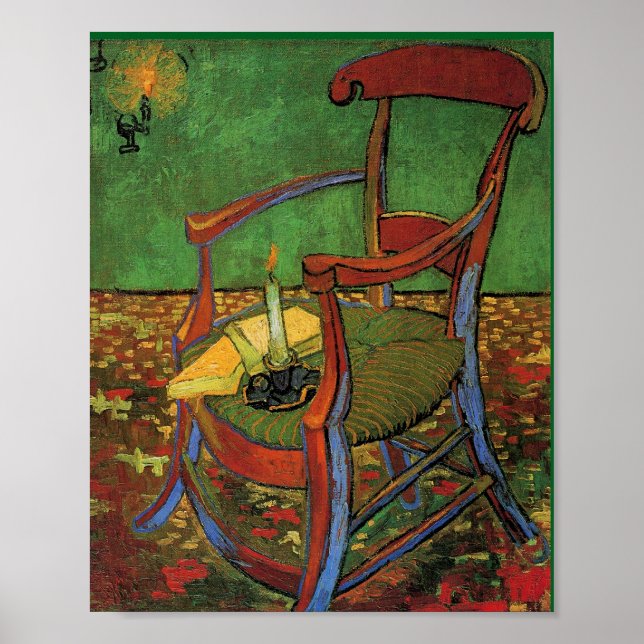Affiche Van Gogh - Le fauteuil de Paul Gauguin, (Devant)