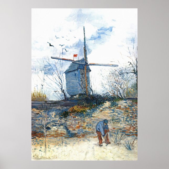 Affiche Van Gogh : Le moulin de Galette (Devant)
