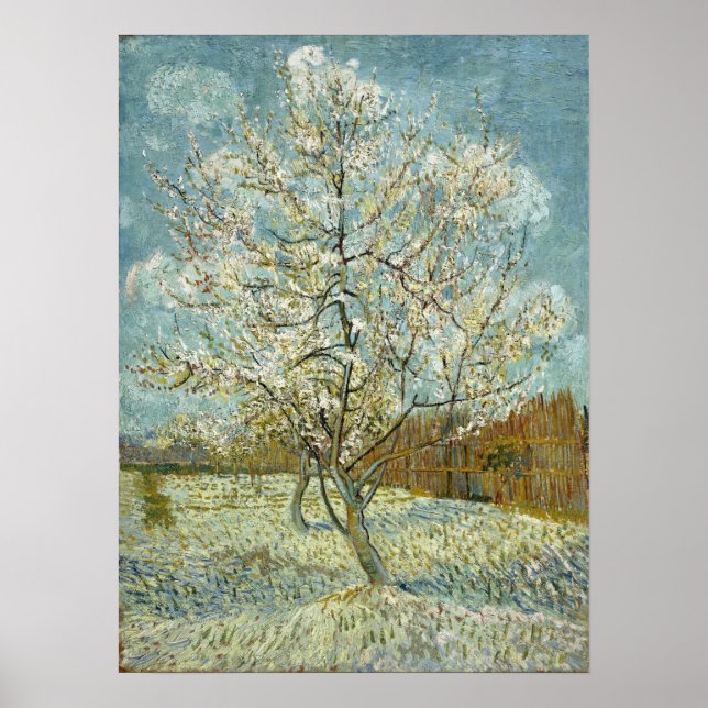 Affiche Van Gogh - Le pêcher rose (Devant)
