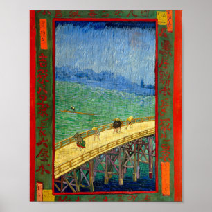 Affiche Van Gogh Le pont dans la pluie après Hiroshige
