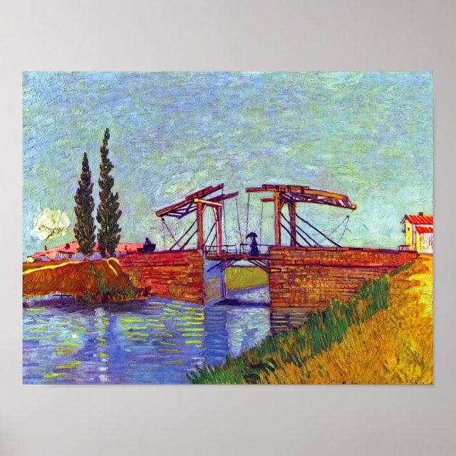Affiche Van Gogh - Le Pont Langlois À Arles (Devant)
