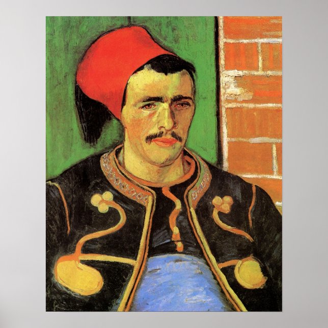 Affiche Van Gogh, Le Zouave, Impressionnisme d'Art Vintage (Devant)