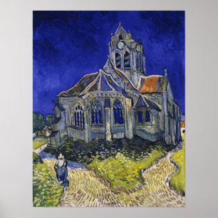 Affiche Van Gogh - L'Église À Auvers-Sur-Oise