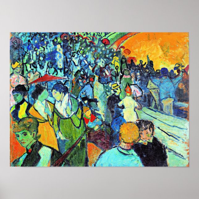 Affiche Van Gogh - Les Arenes, célèbre peinture (Devant)