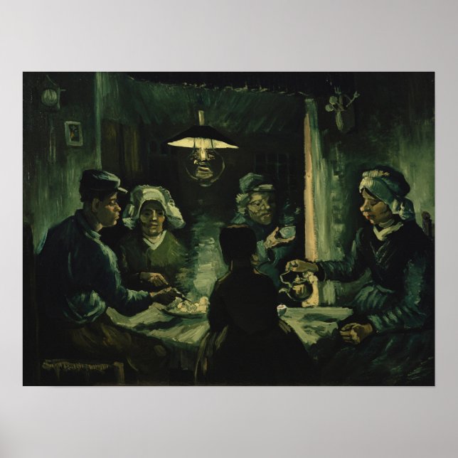 Affiche Van Gogh - Les mangeurs de pommes de terre (Devant)