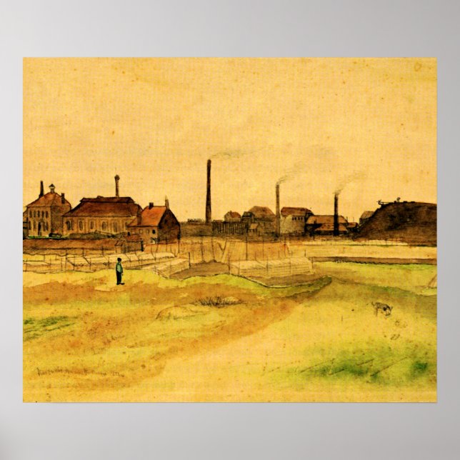 Affiche Van Gogh - Mine de charbon dans le Borinage, (Devant)